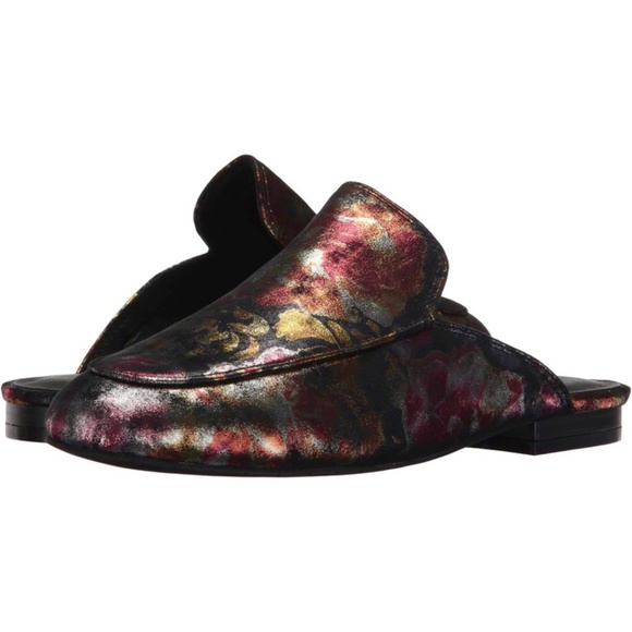 Kenneth Cole Wallice Slip On Mule Floral Loafers Leather Fashion Pumps Shoes - Picture 5 of 12